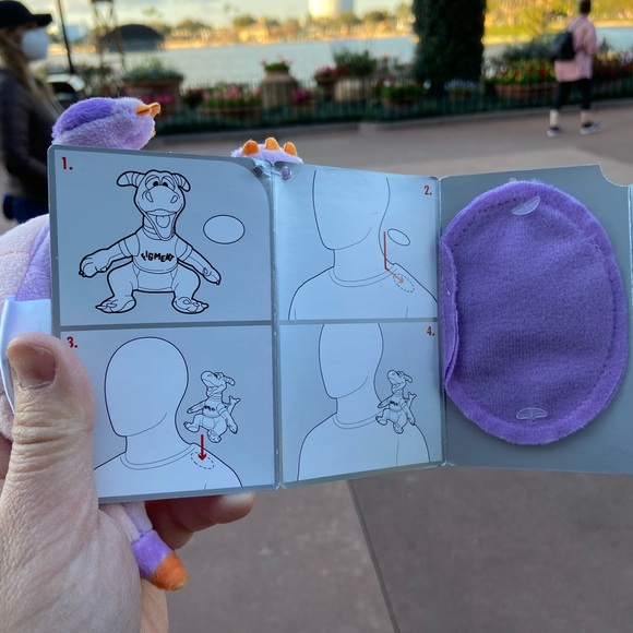 Epcot Disney World Figment Shoulder Plush - Picture 6 of 6